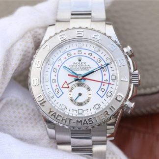 Rolex YachtMaster II 116689 SS JF Vit urtavla SS-armband